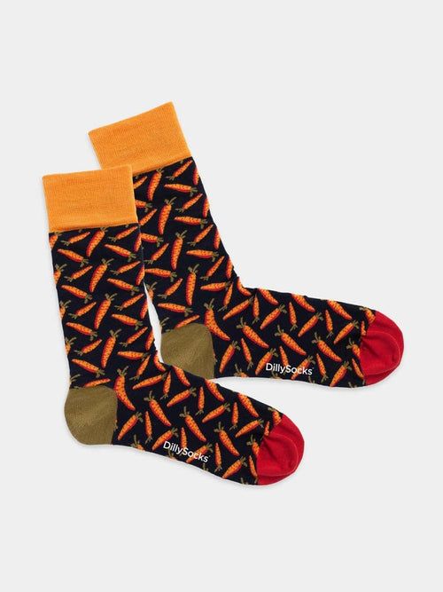dilly socks Notre chaussettes: Carrot Cake
