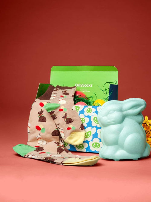 Dilly Socks Notre Chaussettes: Chocolate Bunny