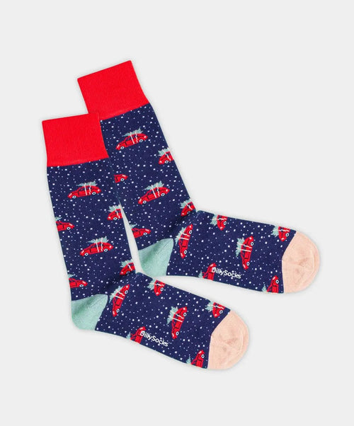 dilly socks Notre chaussettes: Christmas Night Tree