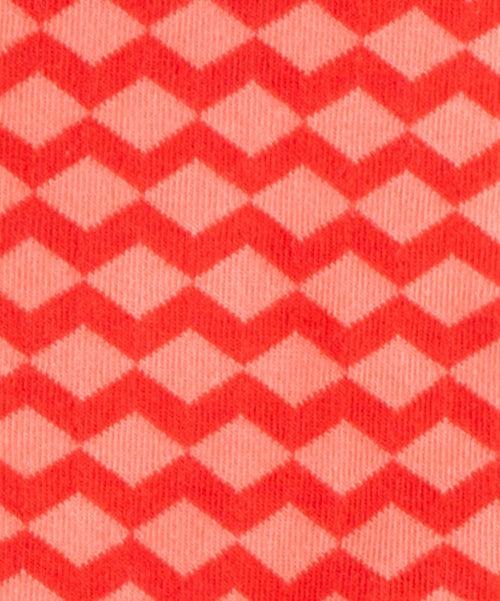 Dilly Socks Notre Chaussettes: Coral Zig Zag