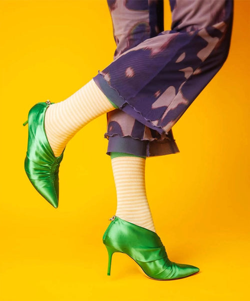 Dilly Socks Notre Chaussettes: Cream Ring