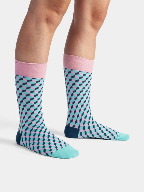 Dilly Socks Notre Chaussettes: Cristal Clear Dice