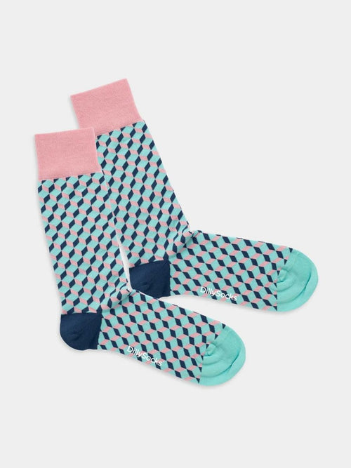 dilly socks Notre chaussettes: Cristal Clear Dice