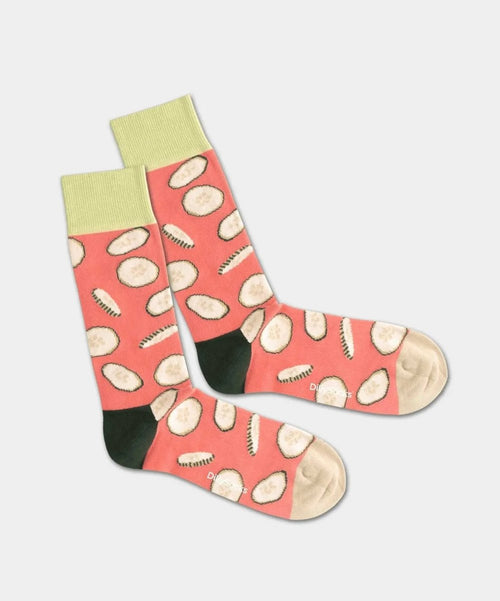 dilly socks Notre chaussettes: Cucumber Fire