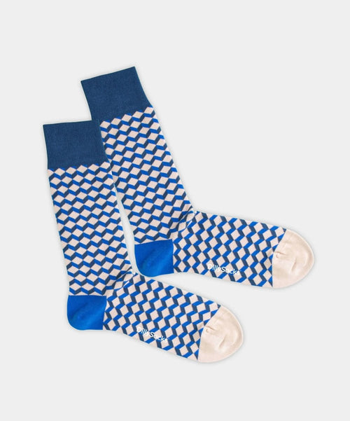 dilly socks Notre chaussettes: Denim Dice