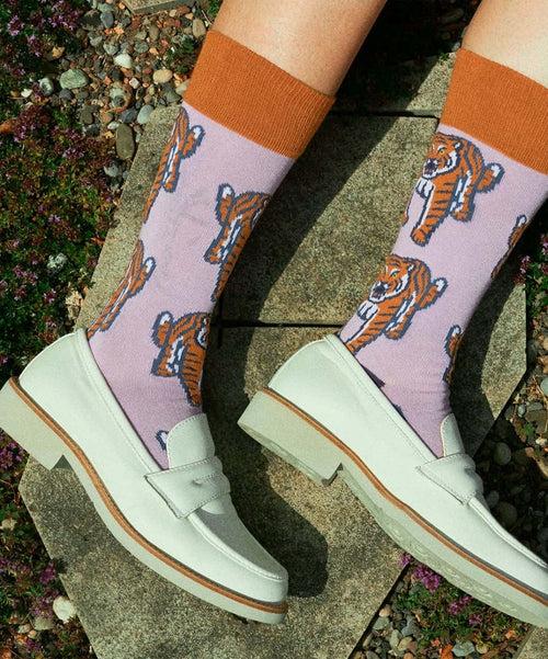 Dilly Socks Notre Chaussettes: Dusk Tiger