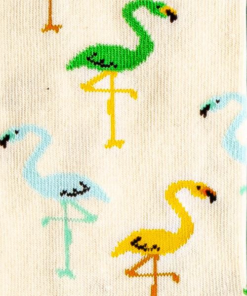 Dilly Socks Notre Chaussettes: Flamingo Cream
