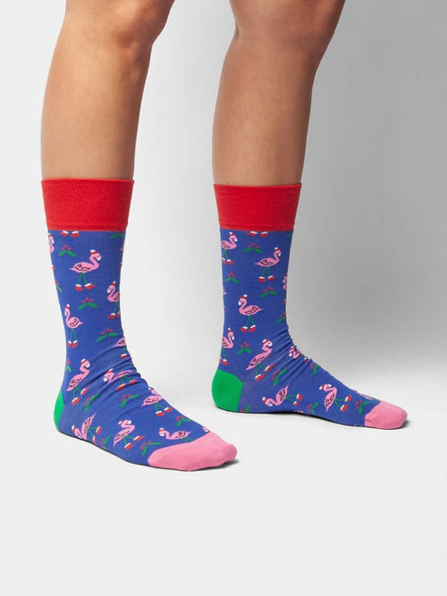 Dilly Socks Notre Chaussettes: Flamingo Fest