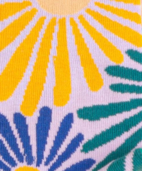 Dilly Socks Notre Chaussettes: Flower Fireworks