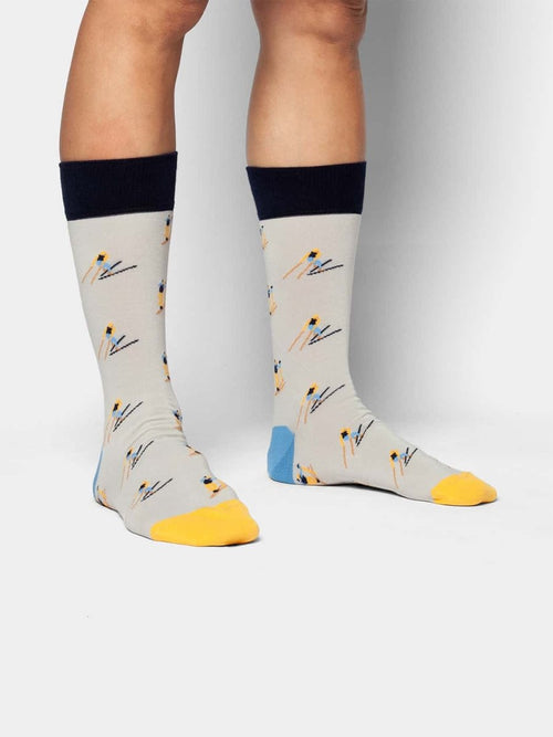 Dilly Socks Notre Chaussettes: Foggy Skiing