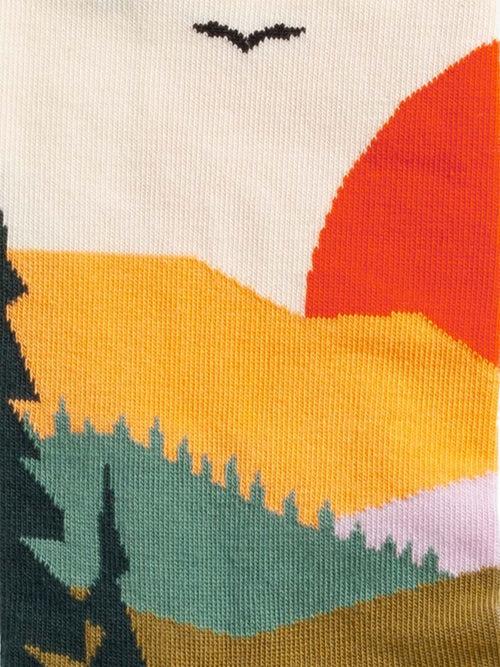 Dilly Socks Notre Chaussettes: Forest Sunset