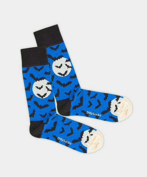 Dilly Socks Notre Chaussettes: Full Moon Bat
