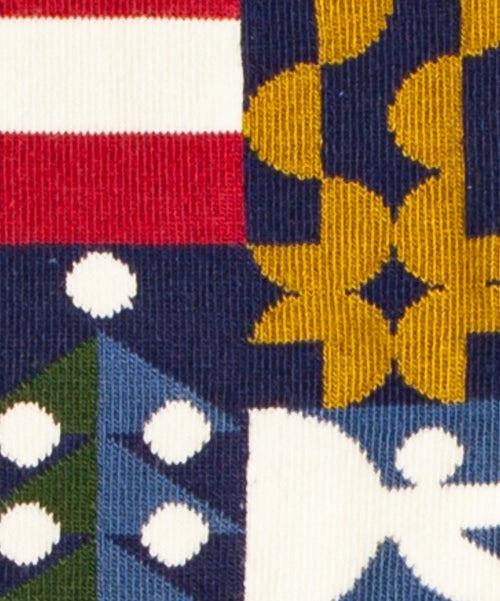 Dilly Socks Notre Chaussettes: Geometric Holidays