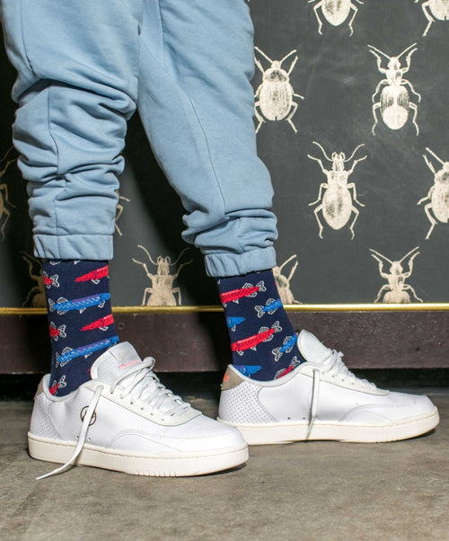 Dilly Socks Notre Chaussettes: Gone Fishing