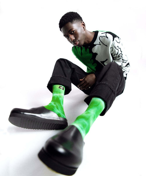 Dilly Socks Notre Chaussettes: Grass Dye