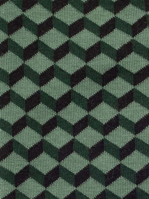 Dilly Socks Notre Chaussettes: Green Grass Dice