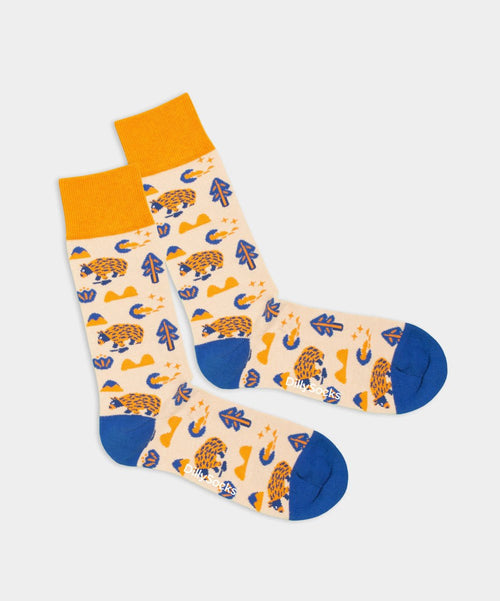 dilly socks Notre chaussettes: Happy Hiking Bear