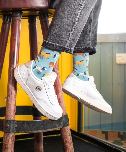 Dilly Socks Notre Chaussettes: Horse Jump