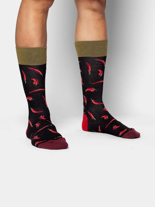 Dilly Socks Notre Chaussettes: Hot Chilly
