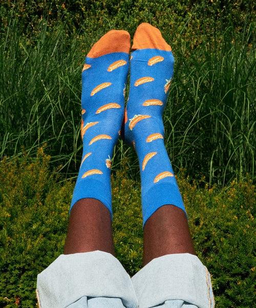 Dilly Socks Notre Chaussettes: Hot Dog Hunger