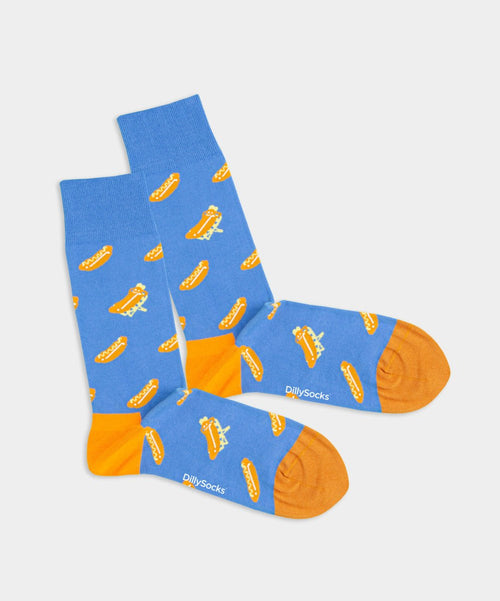dilly socks Notre chaussettes: Hot Dog Hunger