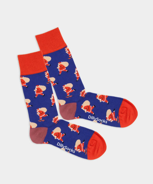 dilly socks Notre chaussettes: Hurry Up Santa dilly socks Notre chaussettes: Hurry Up Santa
