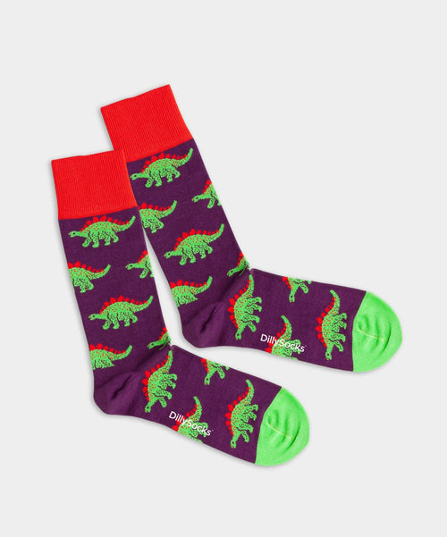 dilly socks Notre chaussettes: Jurassic Dino