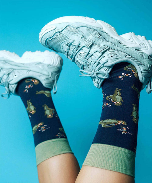 Dilly Socks Notre Chaussettes: Karaoke Dino