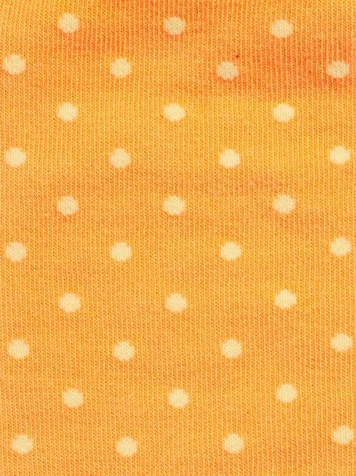 Dilly Socks Notre Chaussettes: Lime Dot Orange
