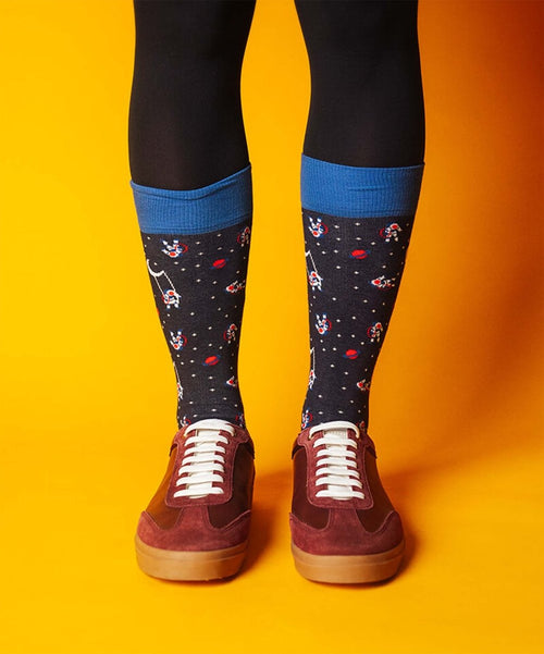 Dilly Socks Notre Chaussettes: Man On The Moon