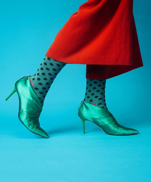 Dilly Socks Notre Chaussettes: Meadow Dots