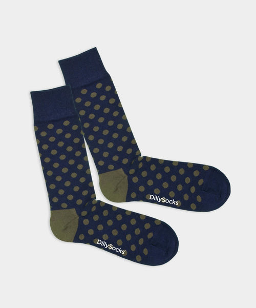dilly socks Notre chaussettes: Moola Sea Dots