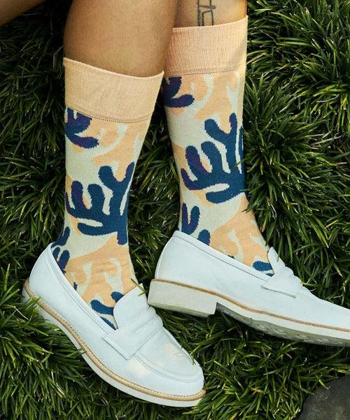 Dilly Socks Notre Chaussettes: Moonshine Coral