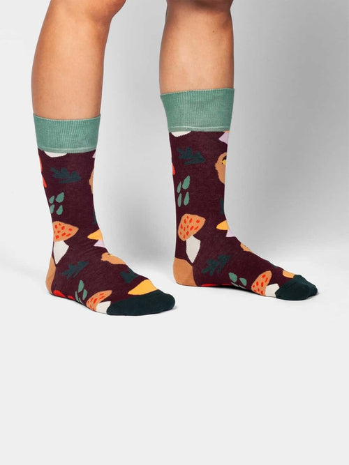 Dilly Socks Notre Chaussettes: Mushroom Crush