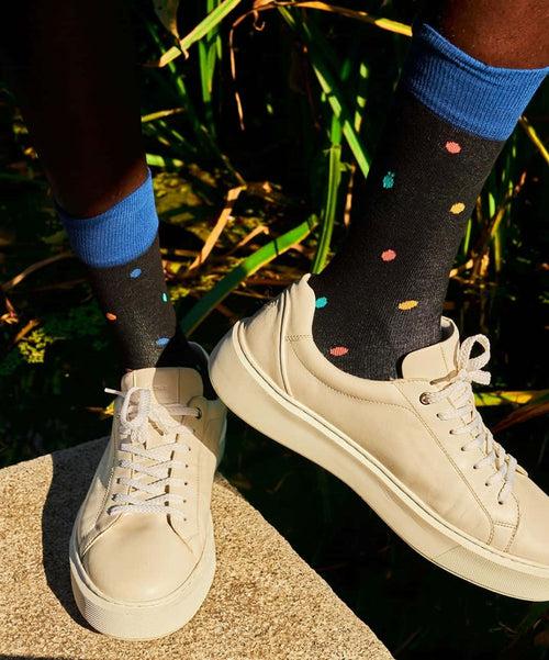 Dilly Socks Notre Chaussettes: Neon Dots