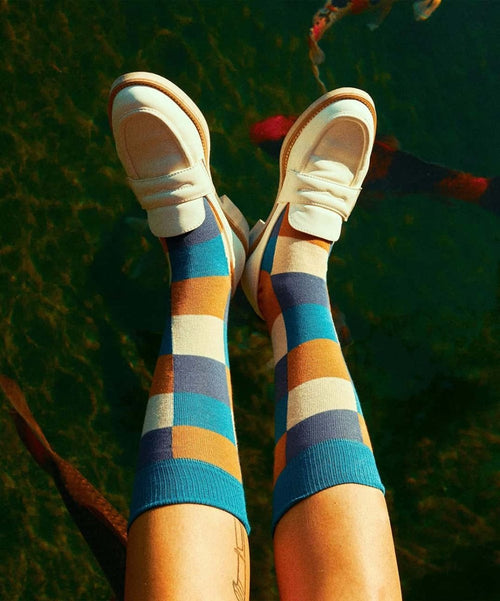Dilly Socks Notre Chaussettes: Ocean Chess