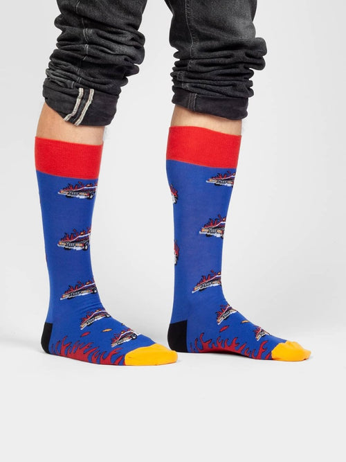 Dilly Socks Notre Chaussettes: On Fire