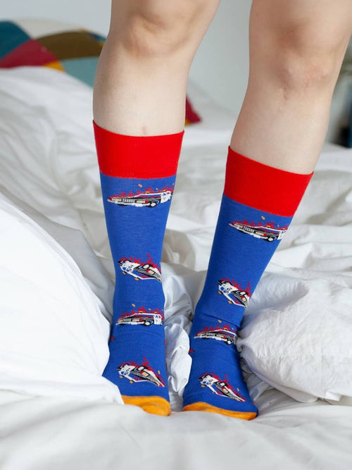 Dilly Socks Notre Chaussettes: On Fire