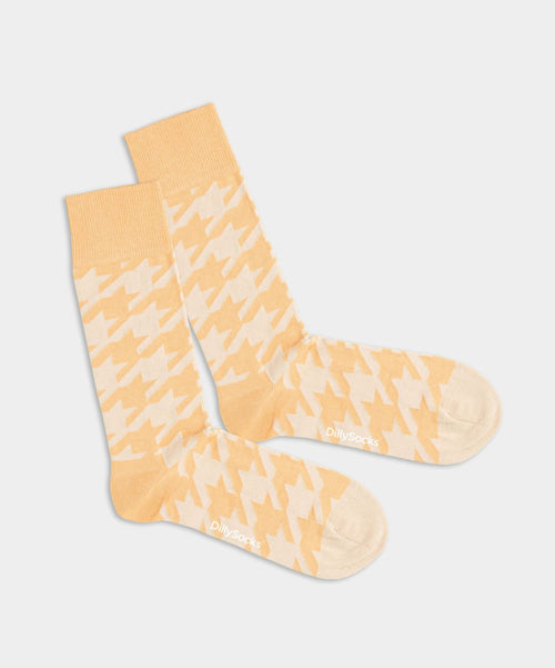 Dilly Socks Notre Chaussettes: Pastel Houndstooth