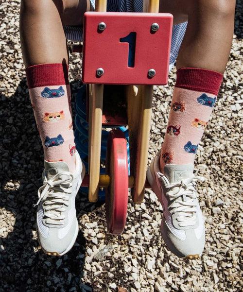 Dilly Socks Notre Chaussettes: Pinky Kitten