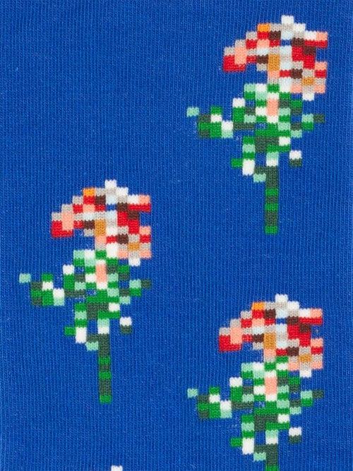 Dilly Socks Notre Chaussettes: Pixel Flowers