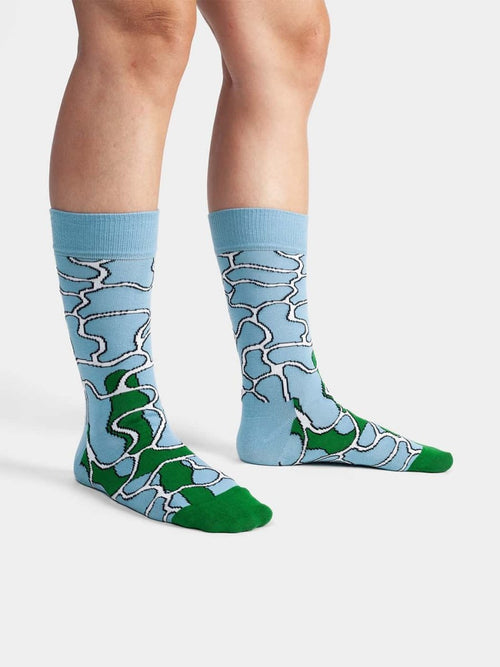 Dilly Socks Notre Chaussettes: Pool Reflections