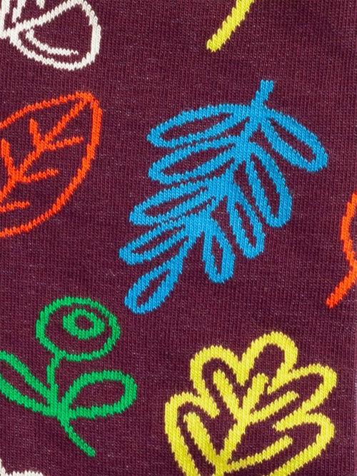 Dilly Socks Notre Chaussettes: Pop Art Leaves