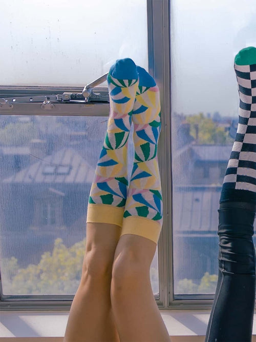 Dilly Socks Notre Chaussettes: Protect Me Pastel