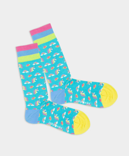 dilly socks Notre chaussettes: Rainbow Daydream