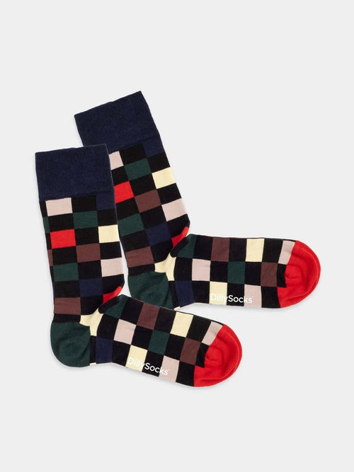 dilly socks Notre Chaussettes: Red Accents