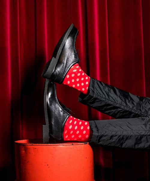 Dilly Socks Notre Chaussettes: Red On Red