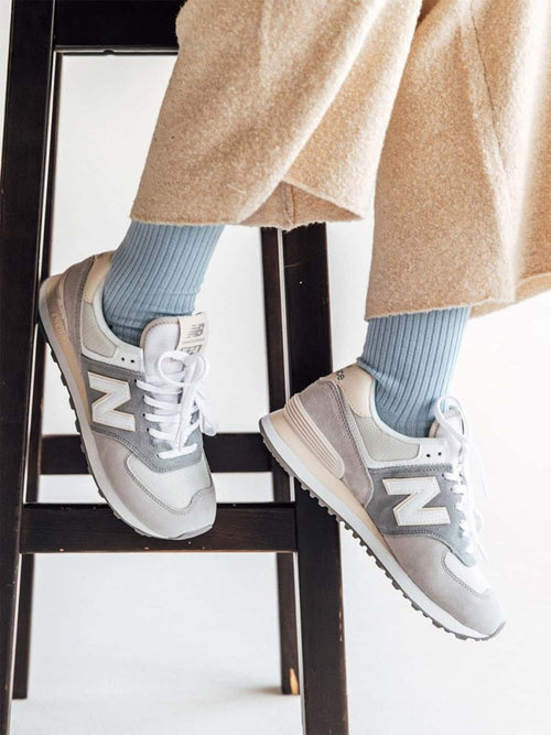 Dilly Socks Notre Chaussettes: Ribbed Baby Blue