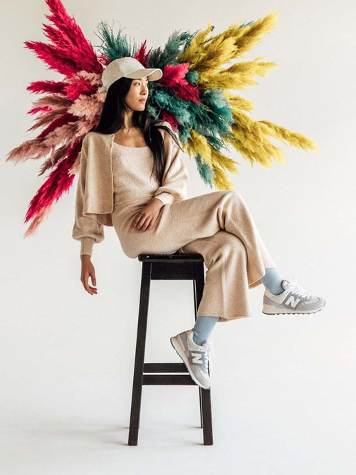 Dilly Socks Notre Chaussettes: Ribbed Baby Blue