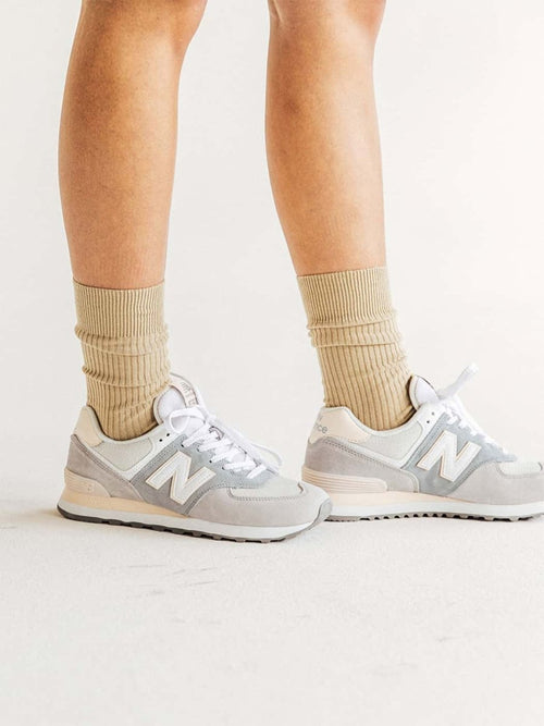 Dilly Socks Notre Chaussettes: Ribbed Mold Grey